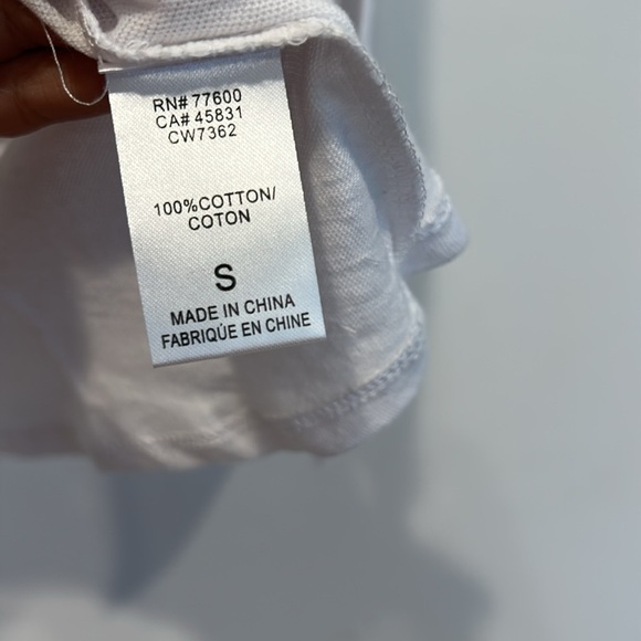 Chaser Brand Classic White Long Sleeve Women’s T-shirt size small new w tags - Picture 4 of 5